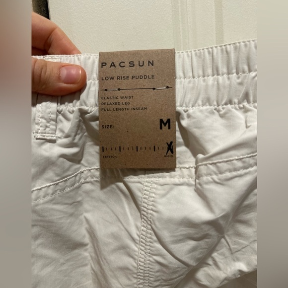 NWT Pacsun Cream Birch Low Rise Puddle Cargo Pants, size M - Picture 6 of 13